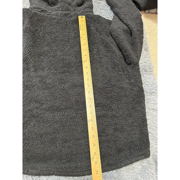 Victoria’s Secret PINK Women’s Large Black Sherpa Pullover Sweater - Picture 7 of 7